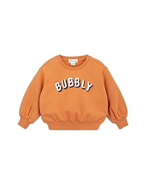 MILES THE LABEL MILES THE LABEL GIRLS' BUBBLY GRAPHIC PRINT TERRY SWEATSHIRT - BABY