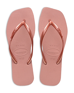 havaianas Women's Slim Square Toe Slip On Flip Flop Sandals