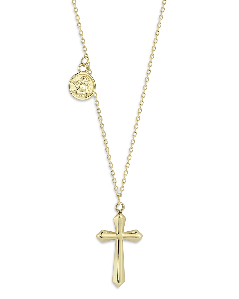 Moon & Meadow 14k Yellow Gold Cross Necklace, 16 - Exclusive In Gold