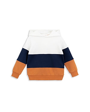 MILES THE LABEL BOYS' COLOR BLOCK TERRY PULLOVER HOODIE - BIG KID