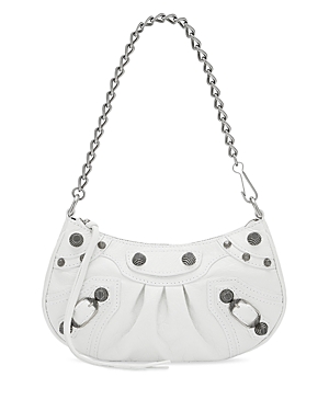 Photos - Women Bag Balenciaga Le Cagole Mini Shoulder Bag Optic White/Silver 6958141VG9Y9104 