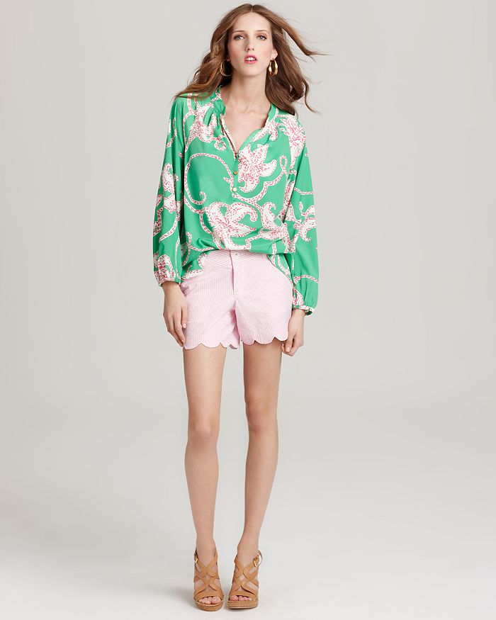 Lilly Pulitzer Elsa Top and Buttercup Seersucker Shorts
