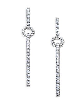 Bloomingdale's - Diamond Micro Pavé Drop Earrings in 14K White Gold, 2.0 ct. t.w. - 100% Exclusive