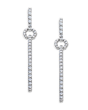 Bloomingdale's Diamond Micro Pave Drop Earrings In 14k White Gold, 2.0 Ct. T.w. - 100% Exclusive
