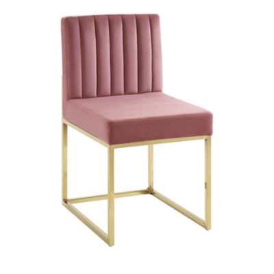 Modway - Channel Tufted Sled Base Performance Velvet Dining Chair