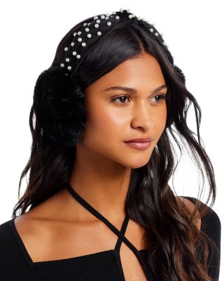 Rex Embellished Faux Fur Earmuffs