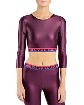 Versace Jeans Couture - Metallic Cropped Top