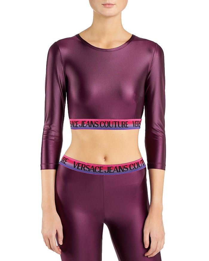 Versace Jeans Couture - Metallic Cropped Top