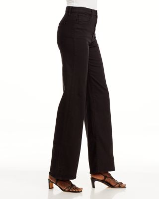 The Mia High Rise Wide Leg Jeans in Black