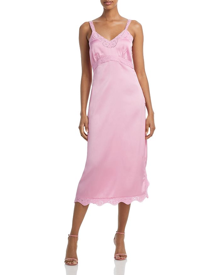 LoveShackFancy Mazarin Midi Slip Dress Bloomingdale's