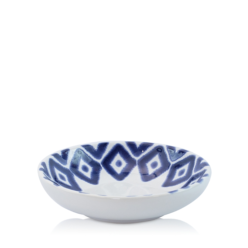 Vietri Viva Santorini Ceramic Diamond Condiment Bowl In Blue