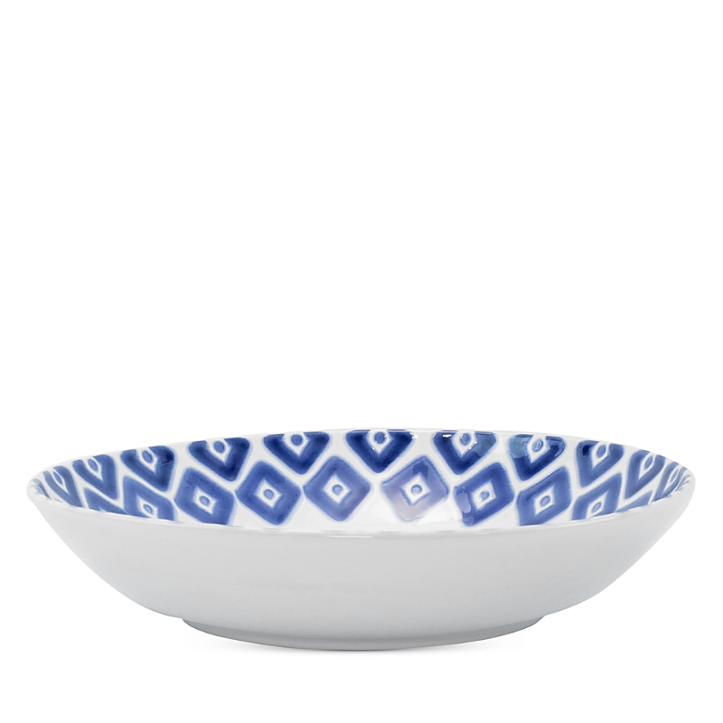 Vietri Santorini Diamond Medium Serving Bowl In Blue