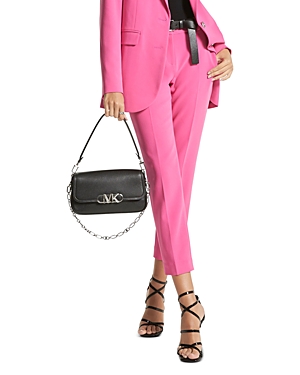 Michael Michael Kors Fuchsia Slim Pants With Belt Loops In Acetate Blend M Michael Kors In Cerise