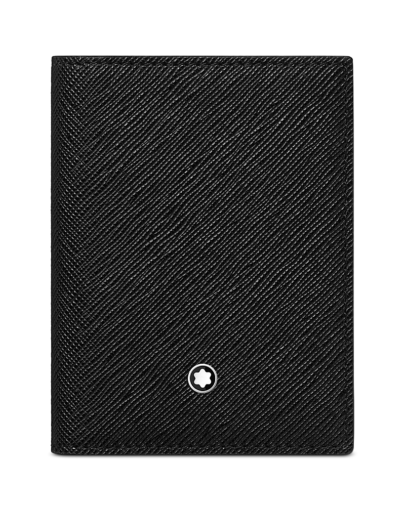 Montblanc Sartorial Leather Bifold Card Holder In Black