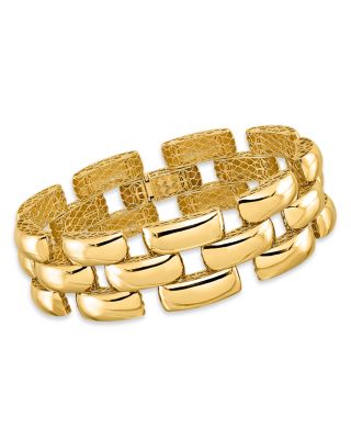 Bloomingdale's Fine Collection - High Polished Fancy Pantera Bracelet in 14K Yellow Gold - Exclusive