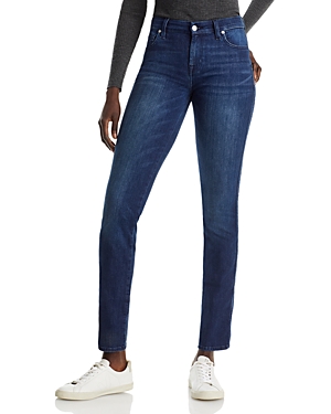 7 FOR ALL MANKIND KIMMIE MID RISE SLIM STRAIGHT JEANS IN DIAN
