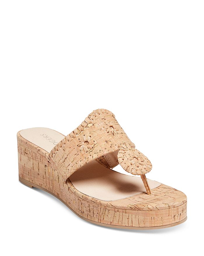 Jack Rogers Women's Jacks Mid Wedge Whipstitch Sandals Bloomingdale's