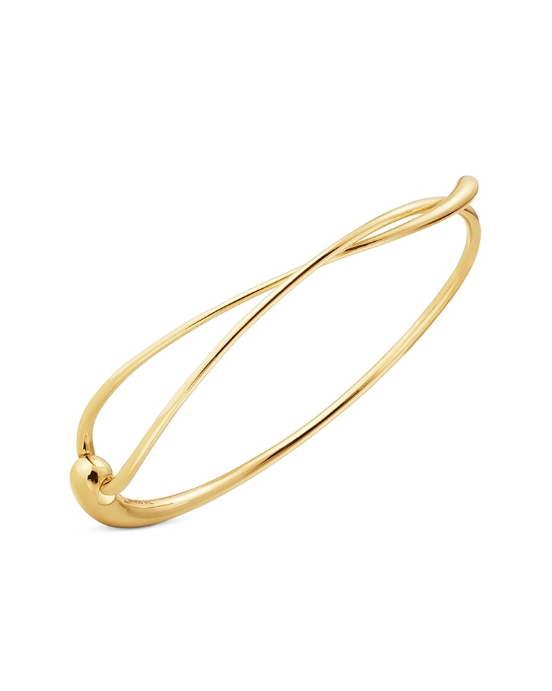 Georg Jensen 18k Yellow Gold Mercy Abstract Bangle Bracelet In Yellow