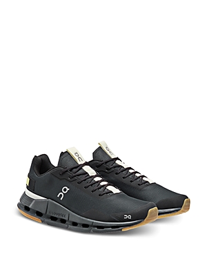 On Women's Cloudnova Low Top Running Sneakers In Black/hay