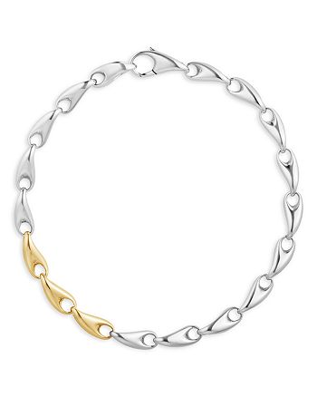 Georg Jensen - Silver & 18K Yellow Gold Reflect Slim Bracelet