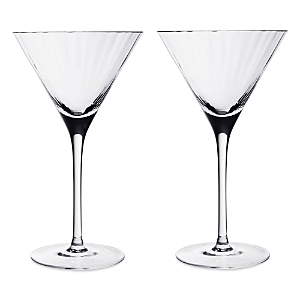 William Yeoward Crystal American Bar Corinne Tall Martini Glass, Set Of 2 In Clear