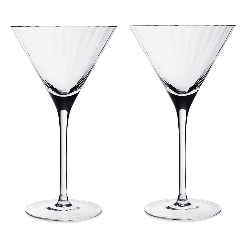 William Yeoward Crystal American Bar Corinne Tall Martini Glass, Set Of 2 In Transparent