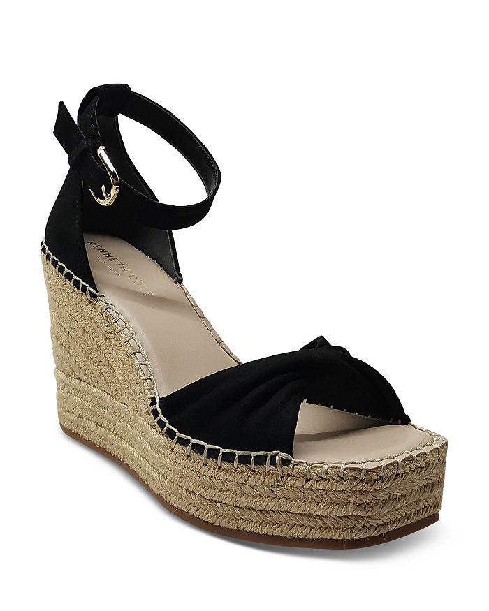 Kenneth Cole Women's Sol Ankle Strap Espdarille Platform Wedge Sandals ...