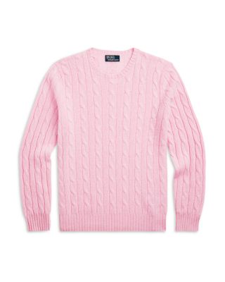 Cashmere Cable Knit Crewneck Sweater