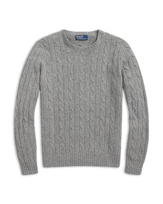 Cashmere Cable Knit Crewneck Sweater