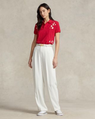 Ralph Lauren Cherry Blossom Embroidered Polo Shirt