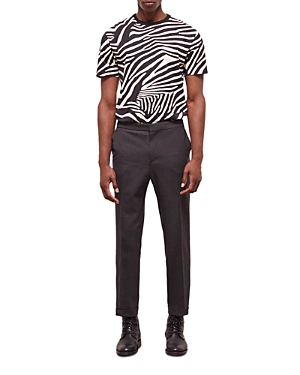 The Kooples Mixy Micro Prince Wool Suit Trousers In Black