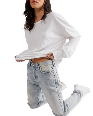 Cotton Fade Into You Long Sleeve Top