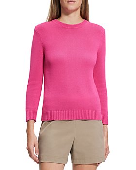 Theory - Cotton Cashmere Three Quarter Sleeve Sweater
