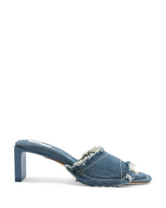 Miista Women's Marguerite Denim Slide High Heel Sandals | Bloomingdale's