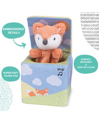 Baby GUND Fox in a Box Animated Plush Activity Toy - Ages 0+