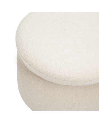 Enoki Boucl&eacute; Storage Ottoman