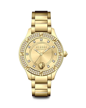 Shop Versus Canton Road Crystal Watch, 36mm In Gold