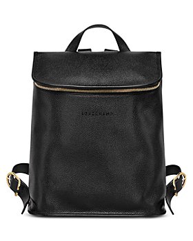 Longchamp - Le Foulonné Top Zip Leather Backpack 