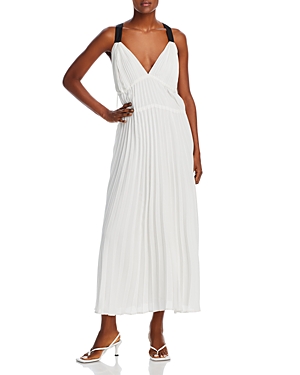 PROENZA SCHOULER WHITE LABEL POENZA SCHOULDER WHITE LABEL BROOMSTICK PLEATED TANK DRESS