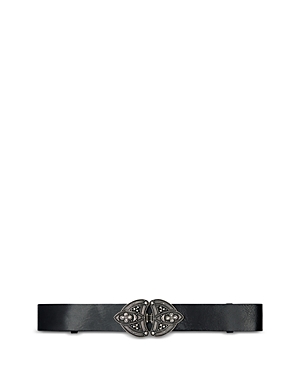 Shop Ba&sh Ba & Sh Byzanne Leather Belt In Black