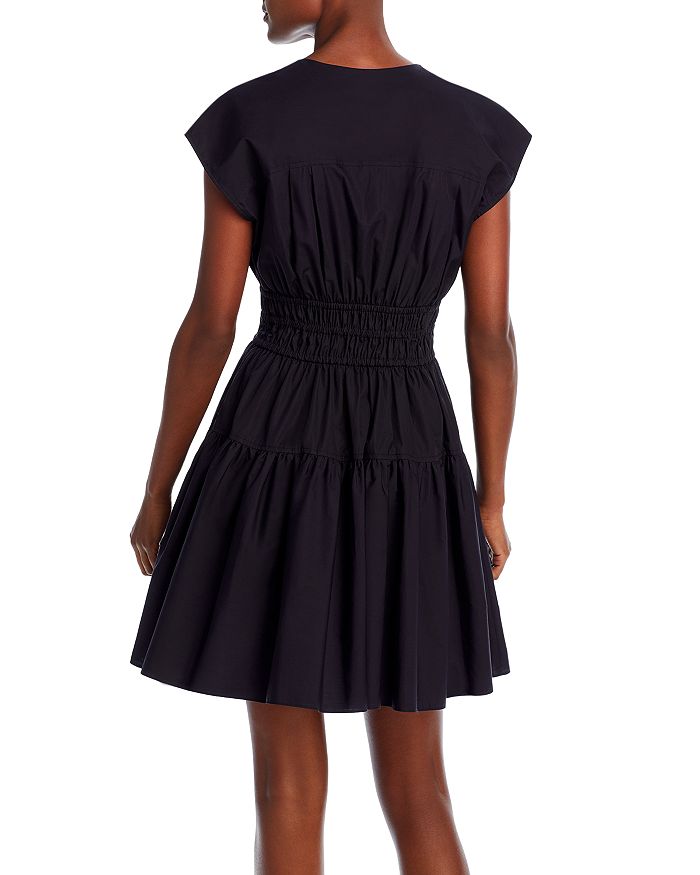 Shop Derek Lam 10 Crosby Tora Cotton Mini Dress In Black