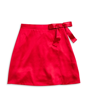 Aqua Girls' Satin Wrap Skirt - Big Kid - 100% Exclusive In Dark Pink