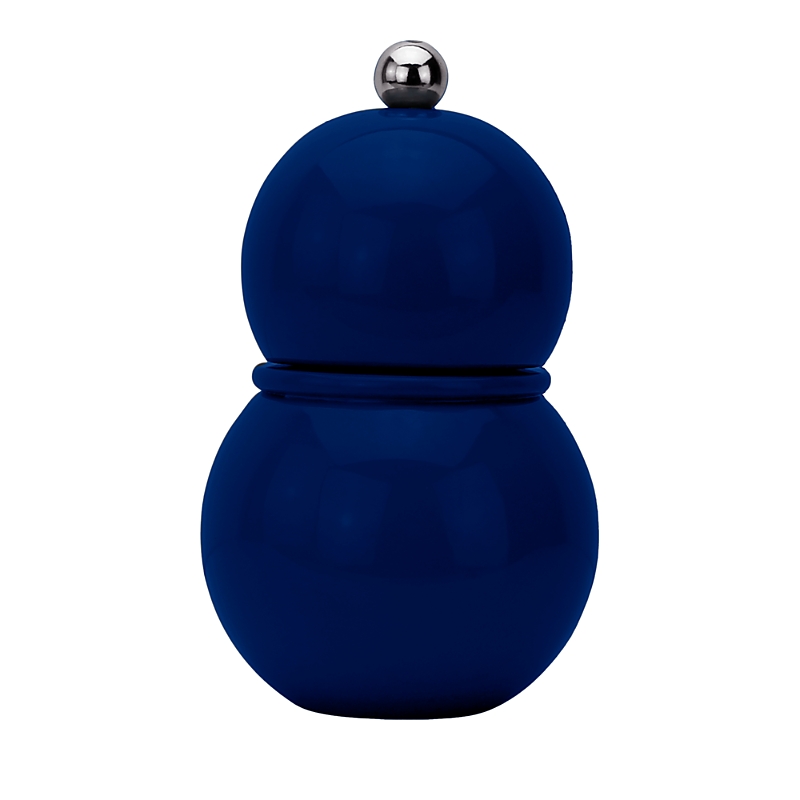 Addison Ross Lacquer Bobbin Salt Or Pepper Mill Grinder In Navy