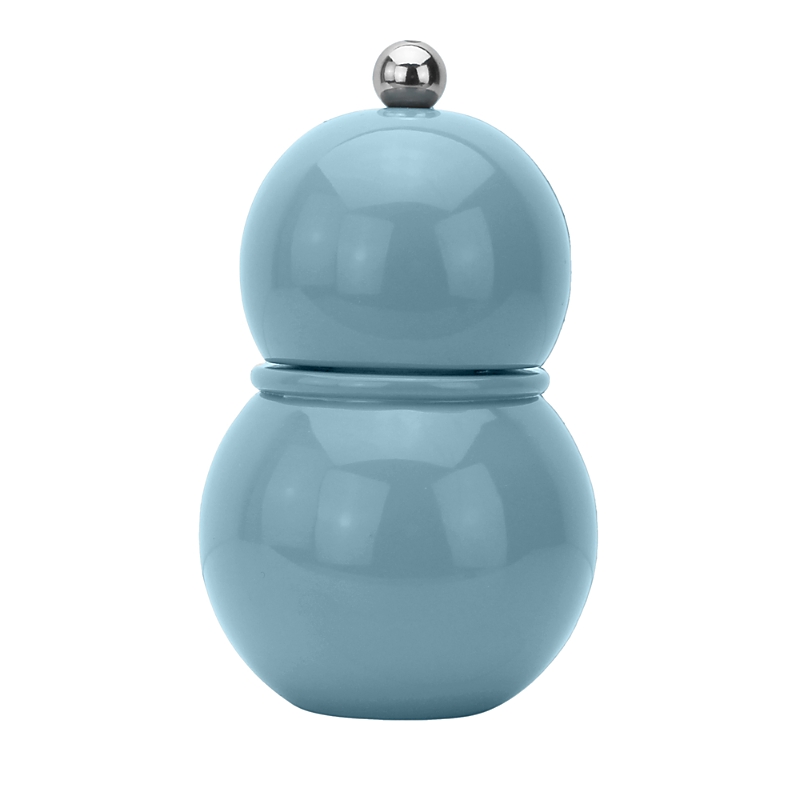 Addison Ross Lacquer Bobbin Salt Or Pepper Mill Grinder In Chambray