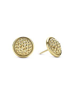 LAGOS - 18K Gold Meridian Caviar Stud Earrings