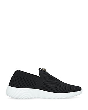 Kurt Geiger Womens Black Lorna Embellished Mesh Trainers 35 In Black