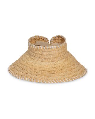 Hat Attack Roll Up Visor Hat Attack Roll Up Travel Visor in Natural – Island Trends main image 3