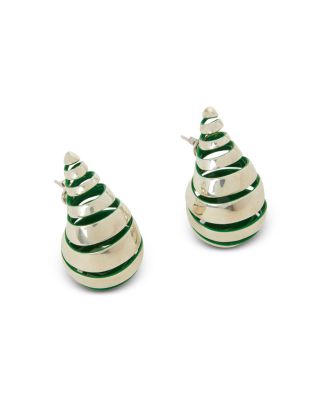 Spiral Sterling Silver Drop Earrings