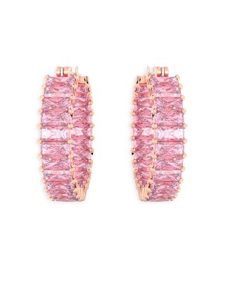 Swarovski - Matrix Baguette Crystal Hoop Earrings