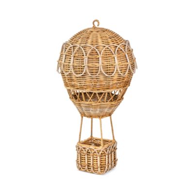 Provence Rattan Whitewash Medium Hot Air Balloon Basket